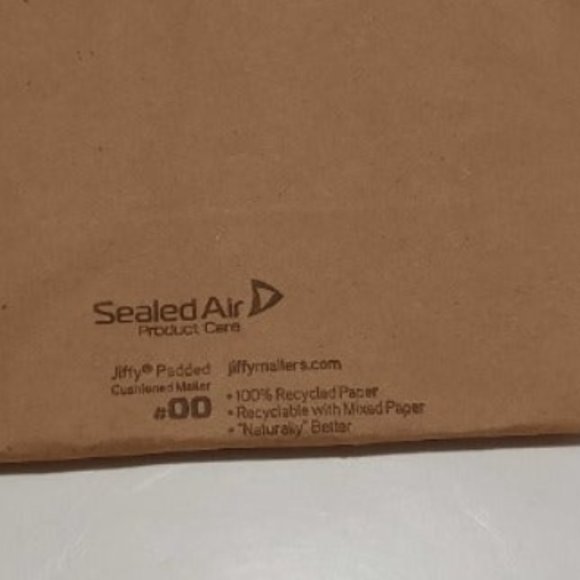 20 Sealed Air 63110 Jiffy Padded Mailer #00 Brown 5" x 10" Envelopes No Adhesive - Picture 2 of 3